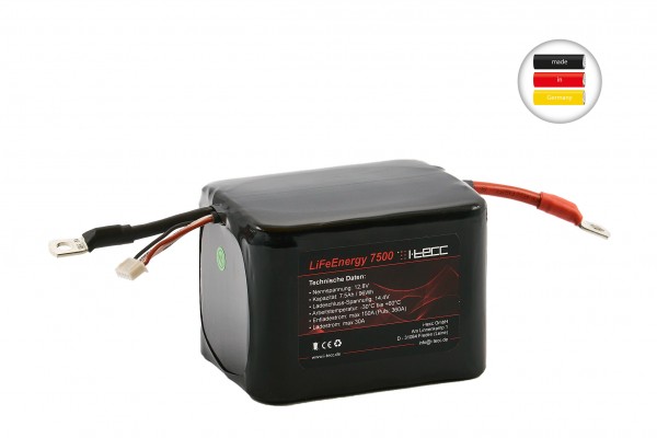 LiFePO4 Starterbatterie LiFeEnergy 7500 12V 7,5Ah A.b. (original A123)