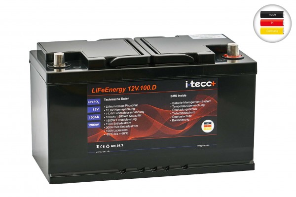 LiFePO4 Mover Batterie mit verschiedenen Kapazitäten | JuBaTec Akku Shop